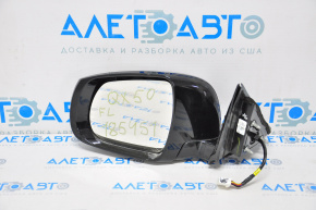 Зеркало боковое левое Infiniti QX50 19- 16 пинов, автосклад, камера, поворотник, синее