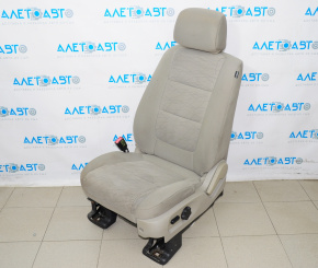 Водійське сидіння Ford Explorer 11-15 без airbag, механіч, ганчірка сіра