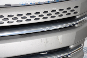 Решітка радіатора grill з каркасом і хромом в зборі Ford Explorer 11-15 дорест, з емблем, потертий