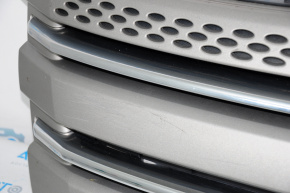 Решітка радіатора grill з каркасом і хромом в зборі Ford Explorer 11-15 дорест, з емблем, потертий