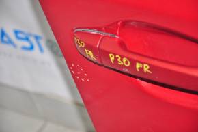 Дверь голая передняя правая Toyota Prius 30 10-15 красный 3R3, в пленке, вмятины