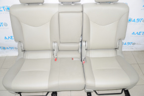 Задний ряд сидений 2 ряд Toyota Prius V 12-17 кожа серое