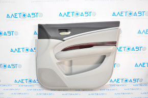 Обшивка двери карточка передняя правая Acura MDX 14-16 серая