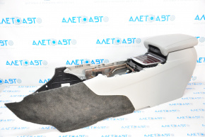 Консоль центральная подлокотник Acura MDX 14-16 дорест кожа серая