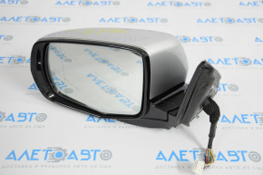 Зеркало боковое левое Acura MDX 14-16 14 пинов, затемнение, поворотник, серебро