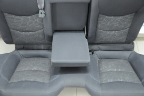 Задний ряд сидений 2 ряд Chevrolet Volt 16- тряпка черн, синяя строчка