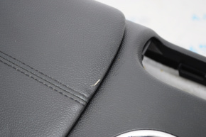 Консоль центральная подлокотник и подстаканники Ford Mustang mk6 15- в сборе кож черн, трещ
