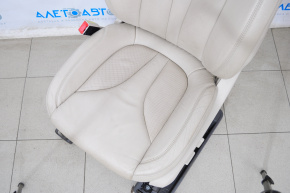 Сидіння водія Lincoln MKX 16- без airbag, електро, шкіра беж