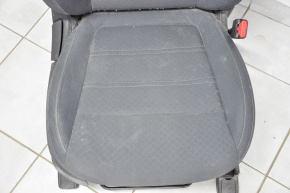 Пасажирське сидіння Kia Sorento 16-17 без airbag, механічні, ганчірка темно-сірий, зам'ято