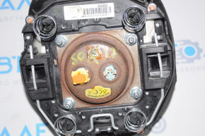 Подушка безопасности airbag в руль водительская Kia Sorento 16-20 черн, стрельнувшая, приплавленые фишки