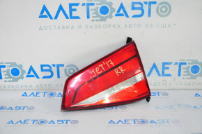 Ліхтар внутрішній кришка багажника правий VW Jetta 15-18 USA лампа, світлий