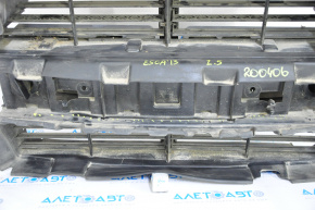 Жалюзі дефлектор радіатора в зборі Ford Escape MK3 13-16 дорест 1.6T, 2.5 з моторчиком, надрив