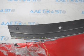 Накладка решетки радиатора верхняя grill Mazda CX-9 16- примята, надрывы, сломаны крепления