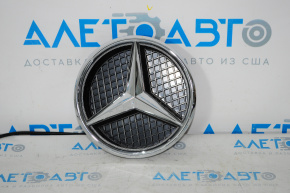 Емблема решітки радіатора grill Mercedes CLA 14-19 неоригінал, з підсвічуванням