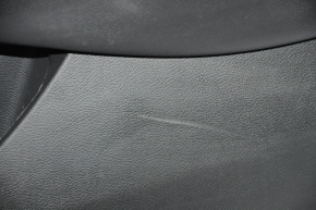 Обшивка дверей картка передня права Nissan Murano z52 15-17 черн шкіра сер вставка, подряпини