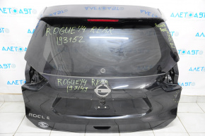 Двері багажника голі зі склом Nissan Rogue 14-16 чорний G41, тріснули