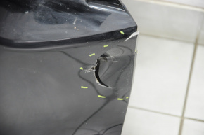 Дверь багажника голая со стеклом Nissan Rogue 14-16 черный G41, треснула