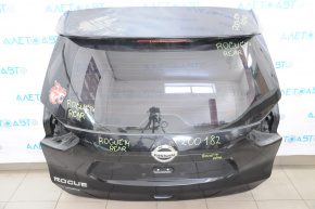 Дверь багажника голая со стеклом Nissan Rogue 14-16 черный KH3