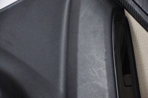 Обшивка двери карточка задняя правая Subaru Impreza 5d 17- кожа сер царапины