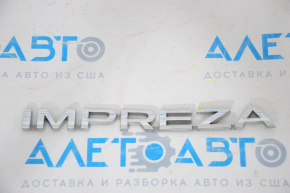 Эмблема надпись IMPREZA двери багажника Subaru Impreza 5d 17-19