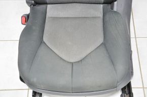 Водительское сидение Toyota Camry v70 18- без airbag, электро, тряпка черн с серыми вставками