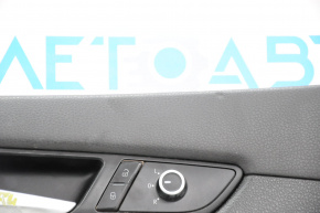 Обшивка дверей картка перед лев VW Passat b7 12-15 USA ганчірка, черн з сіркою вставкою, прим'яті