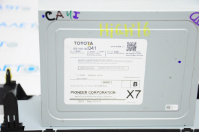 Магнитофон радио Toyota Highlander 14-16 малый дисплей