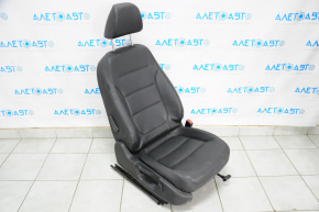 Пасажирське сидіння VW Jetta 11-18 USA без airbag, механічні, шкіра черн