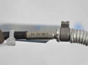 Датчик температуры выхлопных газов VW Jetta 11-18 USA 2.0 TDI передний катализатором, оплав фишка