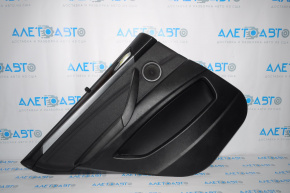 Обшивка двери карточка задняя левая BMW X5 E70 07-13 с шторкой черн дефект ручки