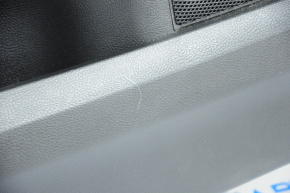 Обшивка двери карточка задняя левая Ford Edge 15-18 черн Sport, царапина, примята