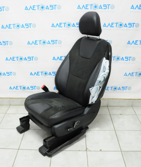 Сидіння водія Ford Edge 16- без airbag, електро, комб шкіра черн, підігрів, стрельнувши