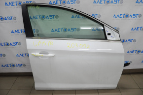 Дверь голая передняя правая Hyundai Sonata 15-17 белый W8