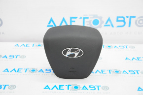 Подушка безопасности airbag в руль водительская Hyundai Sonata 15-17 черн