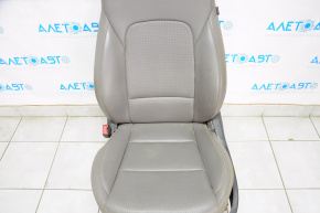 Водительское сидение Hyundai Santa FE Sport 13-16 дорест, без airbag, электро не раб, кожа серое, ржав