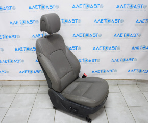 Пасажирське сидіння Hyundai Santa FE Sport 13-16 дорест, без airbag, електро не раб, шкіра сіра, іржавий