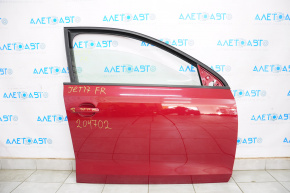 Дверь голая передняя правая VW Jetta 11-18 USA красный LA3Q