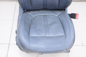 Пасажирське сидіння Lincoln MKZ 13-16 без airbag, електро, підігрів, шкіра чорний, топляк