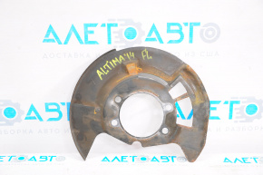 Кожух тормозного диска передний левый Nissan Altima 13-18
