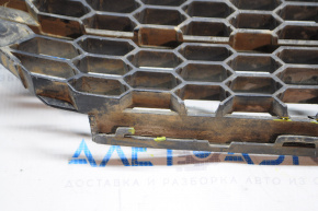 Нижня решітка переднього бампера VW Passat b7 12-15 USA тріщина знизу злам креп