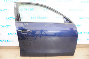 Дверь голая передняя правая VW Passat b7 12-15 USA синий LH5X