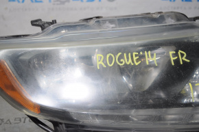Фара передня права Nissan Rogue 14-16 гола галоген злам креп, під полірування