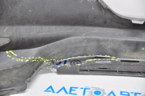 Бампер передний голый Hyundai Elantra AD 17-18 дорест графит, надрывы снизу, сломано крепления