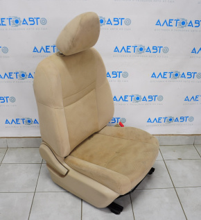 Пасажирське сидіння Nissan Rogue 14-20 без airbag, механічні, ганчірка беж, під хімчистку