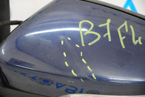 Зеркало боковое левое VW Passat b7 12-15 USA тип как b8 6 пинов, поворотник, синее, царап