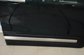 Накладка двері нижня перед прав Fiat 500L 14- з хромом, чорна