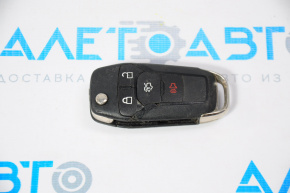 Ключ Ford Fusion mk5 13-16 4 кнопки, раскладной, обломан ключ