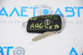 Ключ Nissan Rogue 14-20 3 кнопки, раскладной дефект открывания