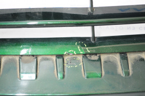 Верхняя решетка переднего бампера Fiat 500L 14-17 Trekking- зеленая, трещины, царапины