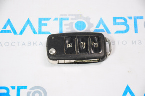 Ключ VW Passat b7 12-15 USA 4 кнопки, розкладний, дефект кнопки, немає емблеми